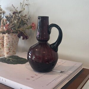 Vintage Amethyst-Purple Glass Vase | Jug | Pitcher | Decanter